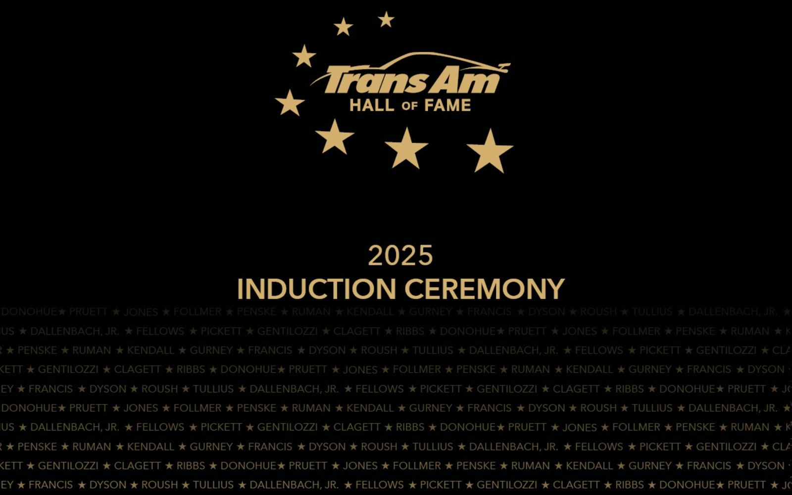 Inaugural Class of Trans Am Hall of Fame Announced